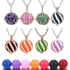 Новинка 2019, музыкальный медальон со звездами и мексиканскими колокольчиками, ожерелье-клетка с шариком, ожерелье с сердцем для ароматерапии и эфирным маслом для беременных женщин