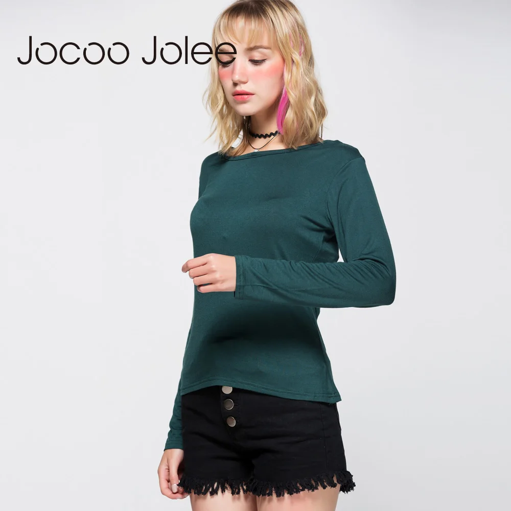 Jocco Jolee сексуальные топы с длинным рукавом женская одежда осенняя Повседневная