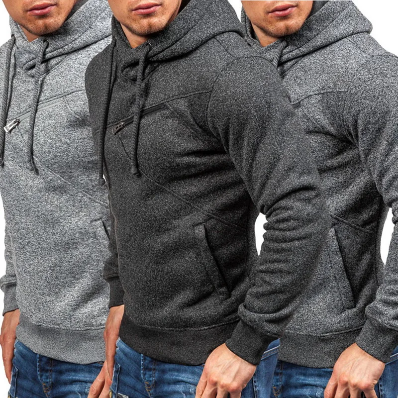 

Vogue Hoodie Men New Autumn Hoody Male Long Sleeve Solid Color Hooded Men Fashon Sweatshirt Hoodies Pullover Casual Coats