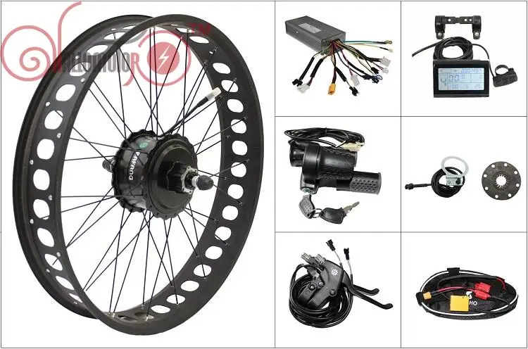 

EU DUTY FREE Bafang 48V 750W Threaded Ebike Conversion Kits Rear Motor 20" 24" 26" Fat Tire Electric Bicycle LCD3 Controller