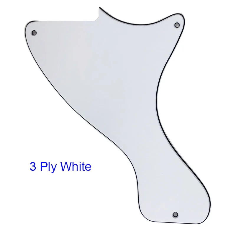 3Ply White Pleroo пользовательские гитарные части-для US JR LP Les Paul Junior гитарные накладки для царапин пластины, Многоцветный выбор - Цвет: 3Ply White