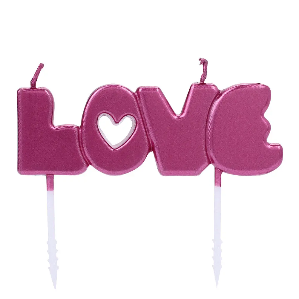 Candles LOVE Home Decoration Beautiful Paraffin Candle Environmental Decor Bougie Gift Party Kitchen Birthday Valentine'S Day | Дом и сад
