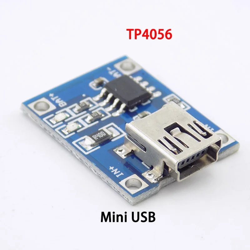 TP4056 Mini USB 5 в 1 а 18650 модуль зарядного устройства литиевой батареи зарядная плата