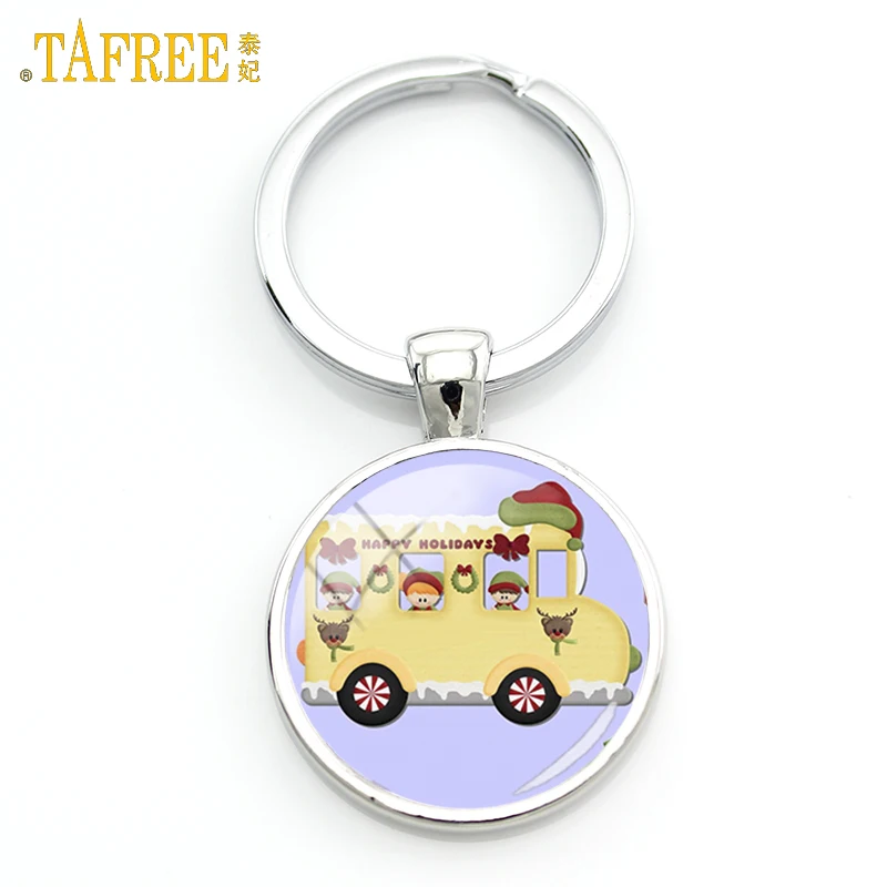 TAFREE счастливый детский школьный автобус брелок модный Британский Лондон
