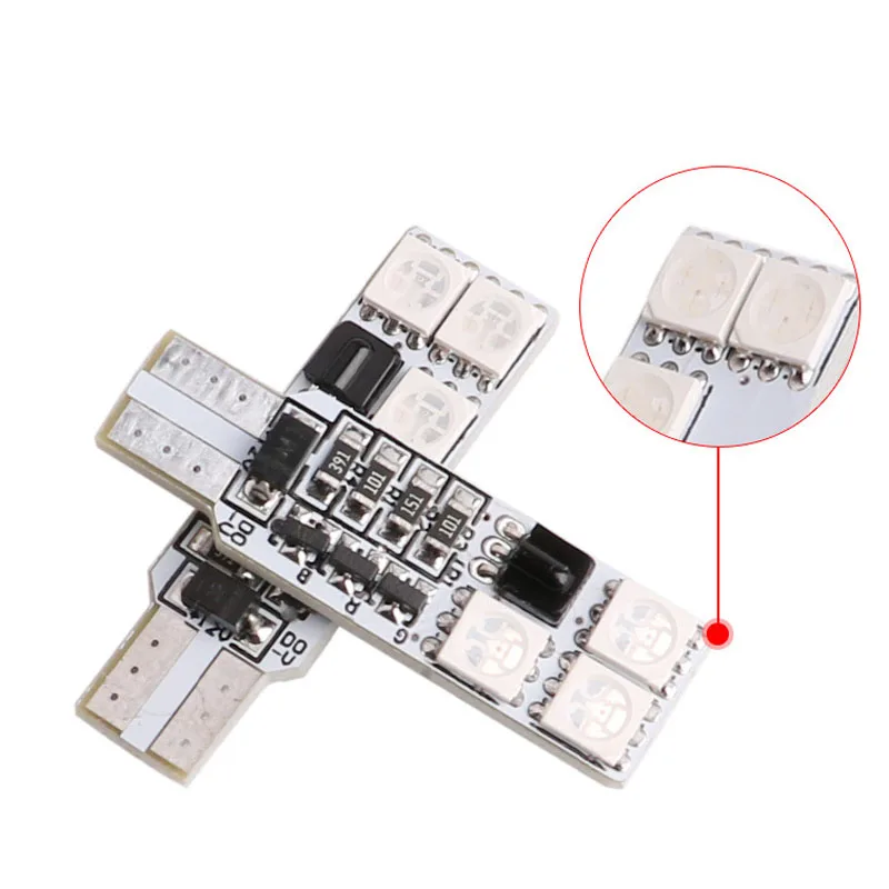 2 шт. RGB LED освещение для чтения салона автомобиля с пультом дистанционного