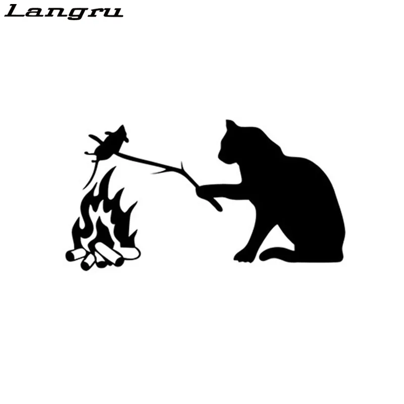 Langru Kot наклейки на автомобиль виниловая оболочка автомобильные аксессуары кошка