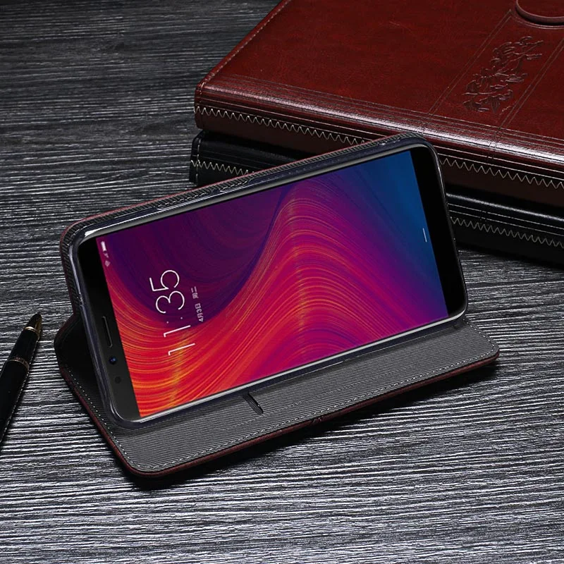 For Lenovo K5 Play Case 5.7'' Luxury Retro Rivet Leather Flip Wallet Phone Case for Lenovo K5 Play L38011 Cover Capa Accessories