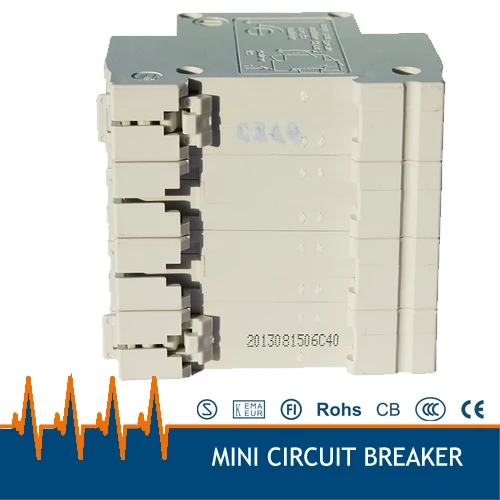DZ47 63 4P Бесплатная доставка ампер миниатюрный выключатель mcb|circuit breaker breakerminiature