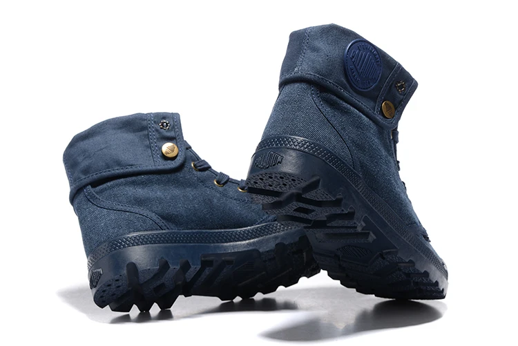 PALLADIUM Pallabrouse Blue jeans Sneakers Turn help Men Military Ankle Boots Canvas Casual Shoes Eur Size 39-45 |
