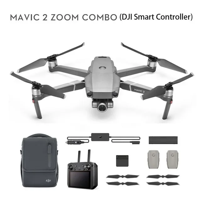 M2Z Combo Smart RC DJI Mavic 2 Zoom(умный контроллер DJI) 2x оптический зум 1/2. " cmos-сенсор 48MP Супер Разрешение фото Ультра-яркий экран - Цвет: M2Z Combo Smart RC