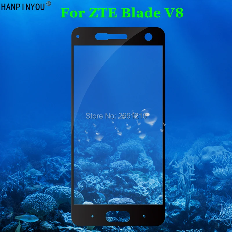 Для ZTE Blade V8 5 2 &quotПолное покрытие закаленное стекло 9H 2.5D Премиум Защитная пленка