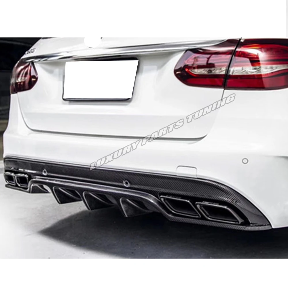 W205 карбоновый задний бампер диффузор для Benz W205 c-класс седан C180 C200 C300 C43 с AMG посылка
