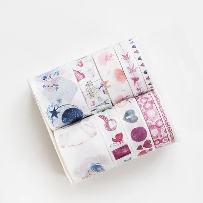 Diary Принт с героями мультфильмов Kawaii, набор маскировочной клейкой ленты подарок ретро Цветной DIY ручной учетной записи Лента для декорации Washi милый клейкая лента товары для рукоделия 024057 - Цвет: Diary