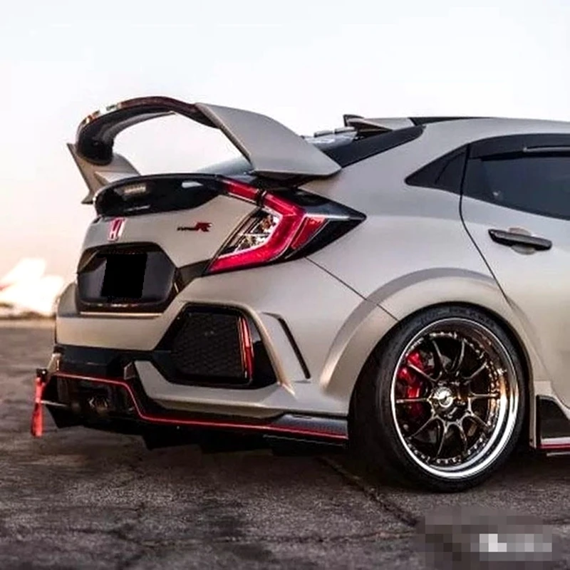 Для Honda хэтчбек Civic ABS пластиковый Неокрашенный праймер цвет Автомобильный хвост декоративное крыло задний багажник спойлер