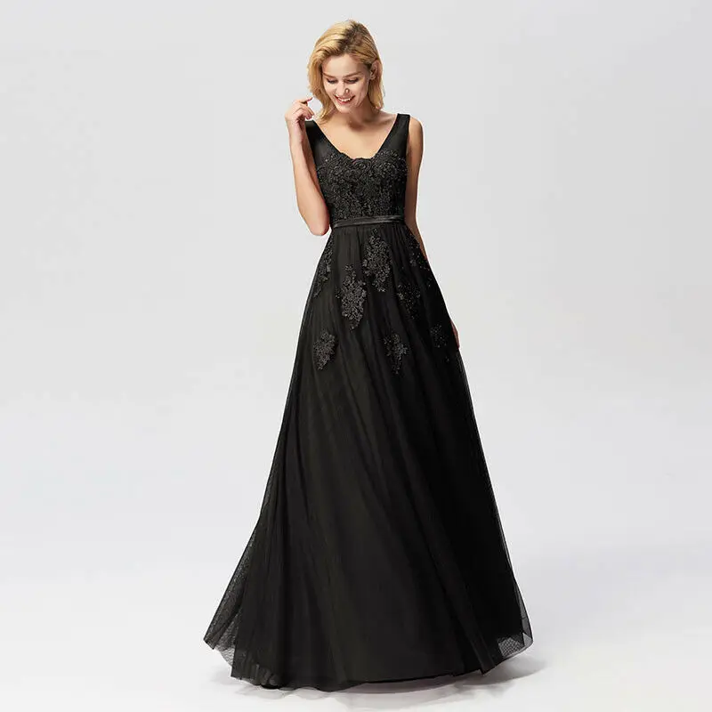 Ever-Pretty Womens Formal Evening Dresses Mesh Cocktail Party Dress Black | Свадьбы и торжества