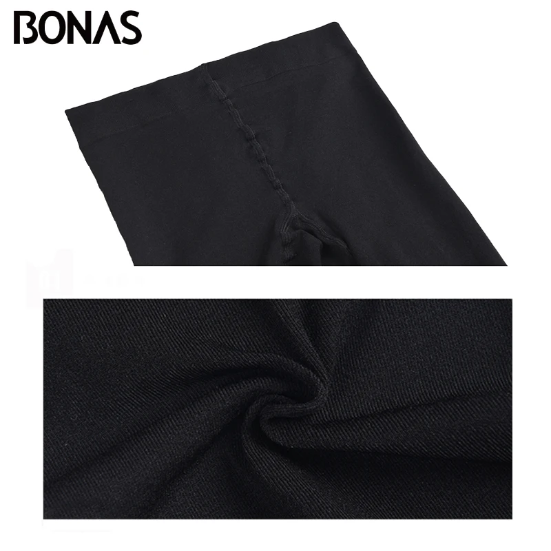 BONAS 200D колготки 6 шт./партия осенние бархатные бесшовные колготки женские теплые эластичные Плюс размер спандекс стойкие женские чулки