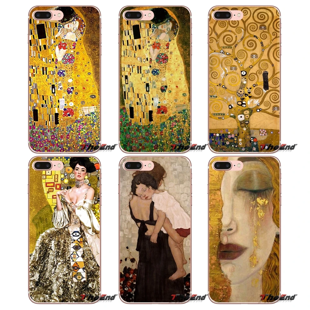 Чехол Kiss by Gustav Klimt gold tears для Samsung Galaxy S9 Plus Note 8 One oneplus 5T Meizu M5s LG V30 HTC U11