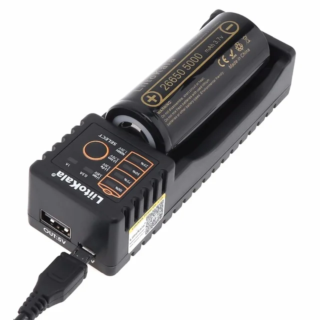 Зарядное устройство LiitoKala Lii 100 для аккумулятора HongKong 50A 26650 5000mah перезаряжаемая