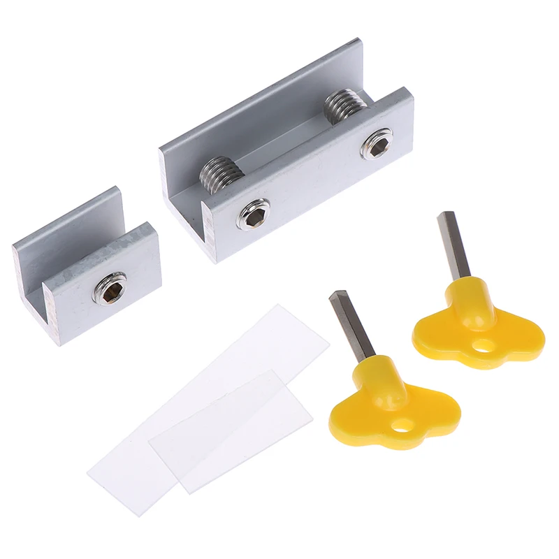 

Door window lock restrictor aluminum kid security window limit safety keylock