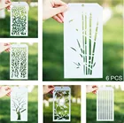 6 шт 12*24 см бесшовный трафарет для скрапбукинга альбом для рисования изготовление бумажных карточек ремесло декоративное тиснение шаблон