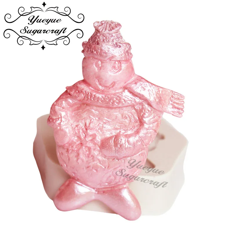 Yueyue Sugarcraft силиконовая форма Снеговик для украшения торта инструменты