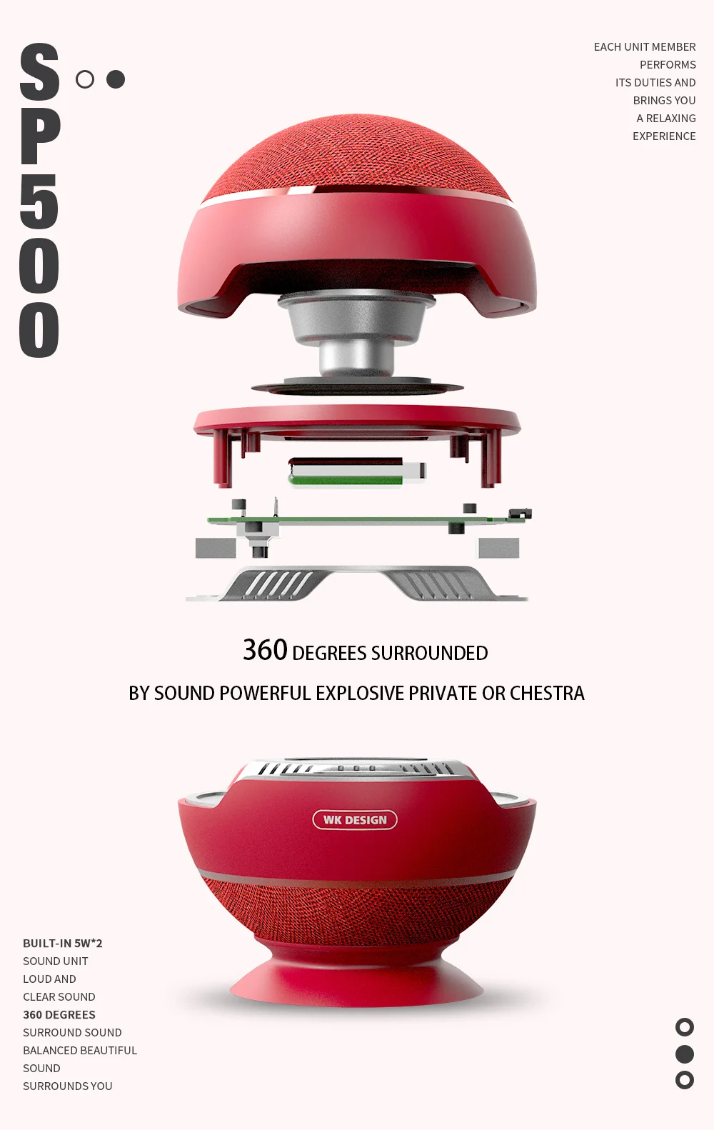 WK Caixa De Som Bluetooth динамик магнитный беспроводной портативный динамик сабвуферный мини-динамик Bluetooth V4.1 Tronsmart для телефона