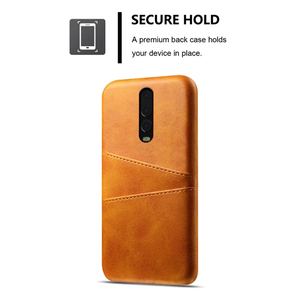 For OnePlus 6T Case Calf Grain PU Leather Retro Vintage Phone with Card Slots One Plus Anti-Scratch cover | Мобильные телефоны и