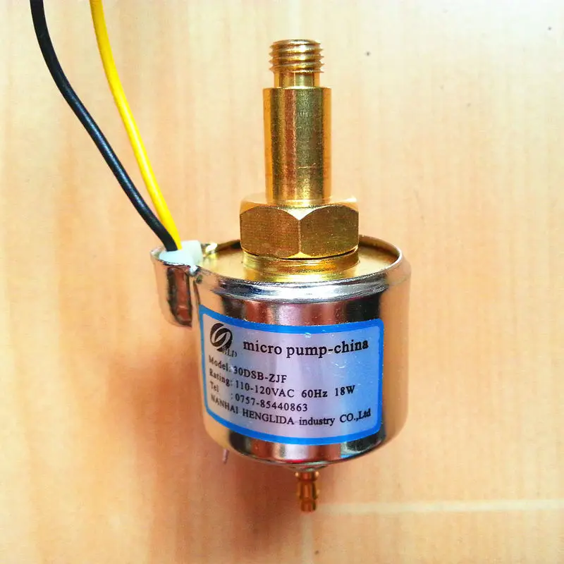 Микро-электромагнитный насос Модель 30DCB-ZJF напряжение 110-120vac-60hz-мощность 18 Вт |