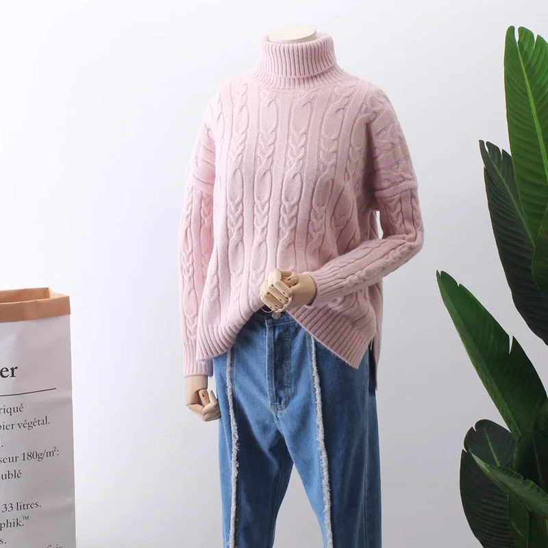

Poncho Real Rushed Lead Head Sweater Woman 2018 Spring Korean Pattern Color Hemp Rendering Upper Garment Knitting Unlined M2676