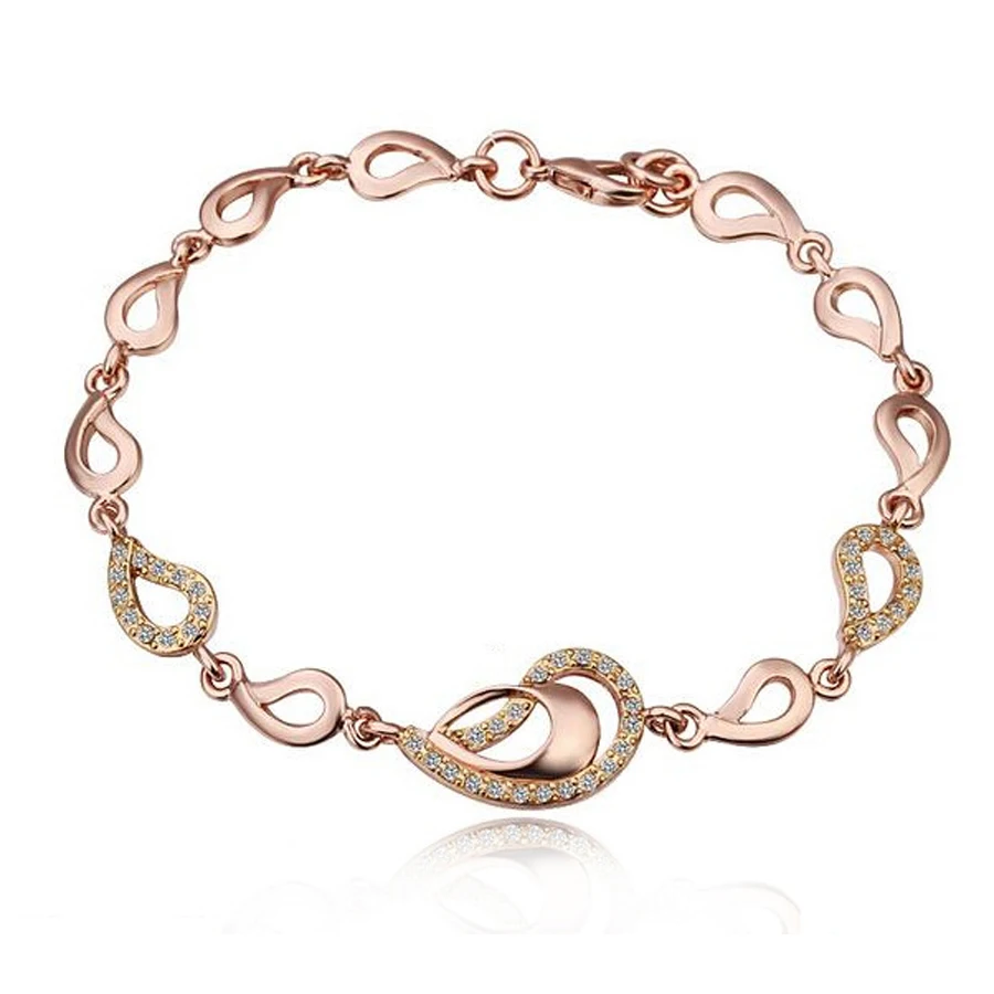 Оптовая продажа комплект ювелирных изделий золотого цвета: ожерелье браслет