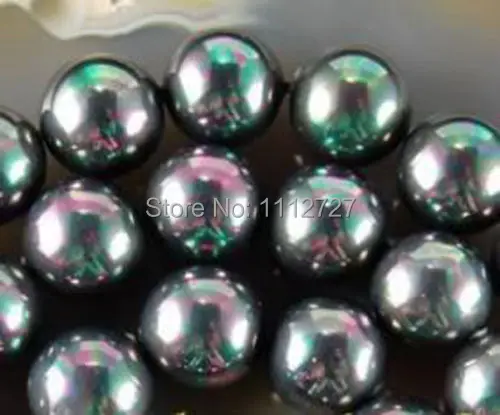 Натуральный камень 8 мм круглые жемчужные бусины в форме ракушек черного и Южно