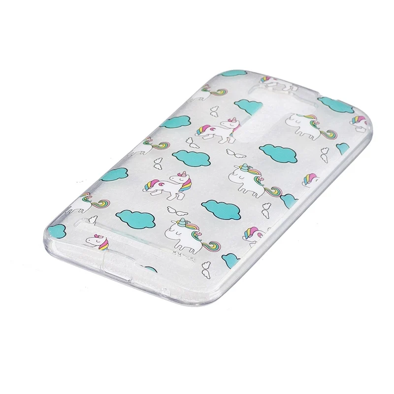 Fashion Soft TPU 3D Cartoon Unicorn Case For 2 Laser ZE500KL Silicone Back Cover Phone Cases asus Zenfone | Мобильные телефоны и