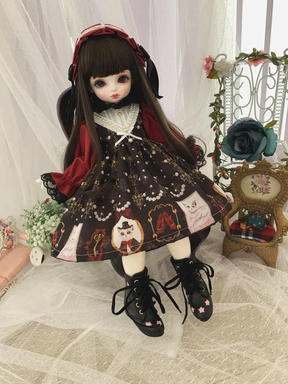 1/4 MSD BJD кукла леди платье Одежда для 1/4 1/6 BJD платье для BJD куклы игрушки аксессуары