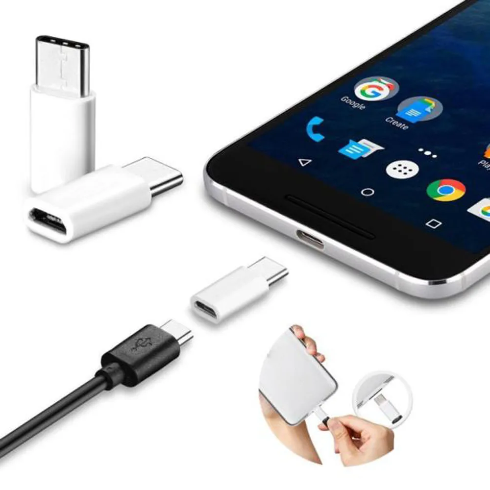 Адаптер для зарядки и передачи данных с USB Type C на Micro usb Huawei 3 0 1 шт.|Переходники