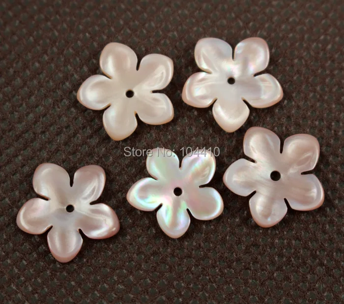 Новые резные розовые бусины в форме ракушки швабры с отверстием центре фокусным