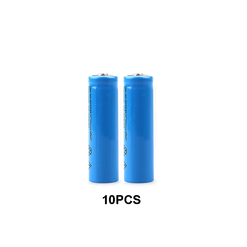 10PCS 1/2/10 шт./лот eastfire AA 14500 750mah 3,7 V литиево-ионная аккумуляторные батареи и светодиодный фонарик - Цвет: 10PCS