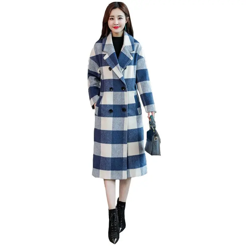 Осенне-зимняя женская одежда Женский Тренч верхняя Европейский шерстяная и