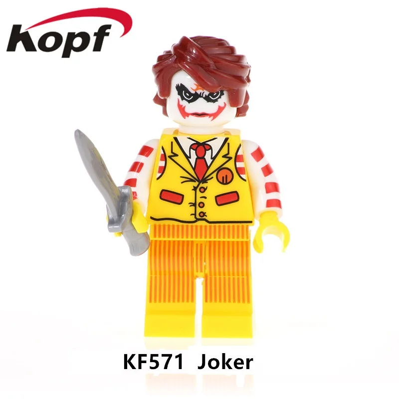 KF631 Одиночная распродажа, Супер герои, экшен, серия X-Man, кирпичи, джинсовые серые фигурки, здание, блокирует обучение, игрушки для детей, лучший подарок - Цвет: KF571 Without Box