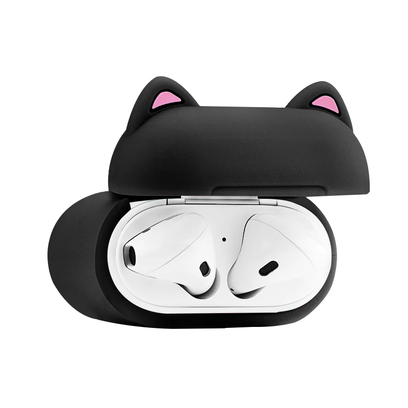 Силиконовый чехол для Apple airpods 1 2-я зарядная коробка противоударный