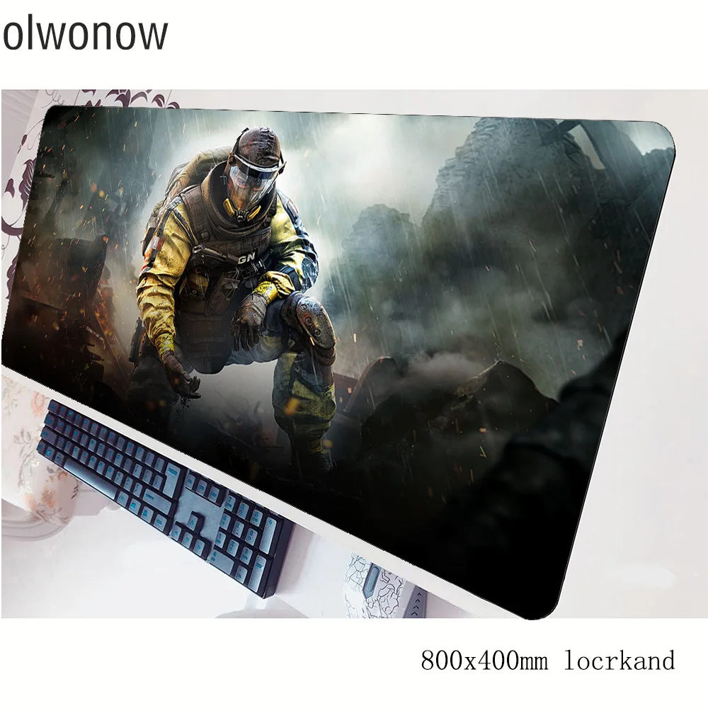 Rainbow six siege геймерский коврик для мыши большой 800x400x3 мм игровой коврик для мыши Бестселлер Аксессуары для ноутбуков ПК эргономичный коврик для мыши