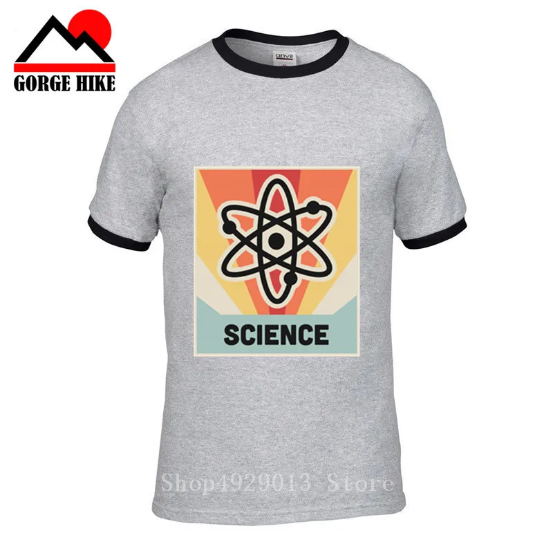 Atheist Logo Science Atom Geek Nerd Мужская свободная хлопковая Футболка с биологией футболка