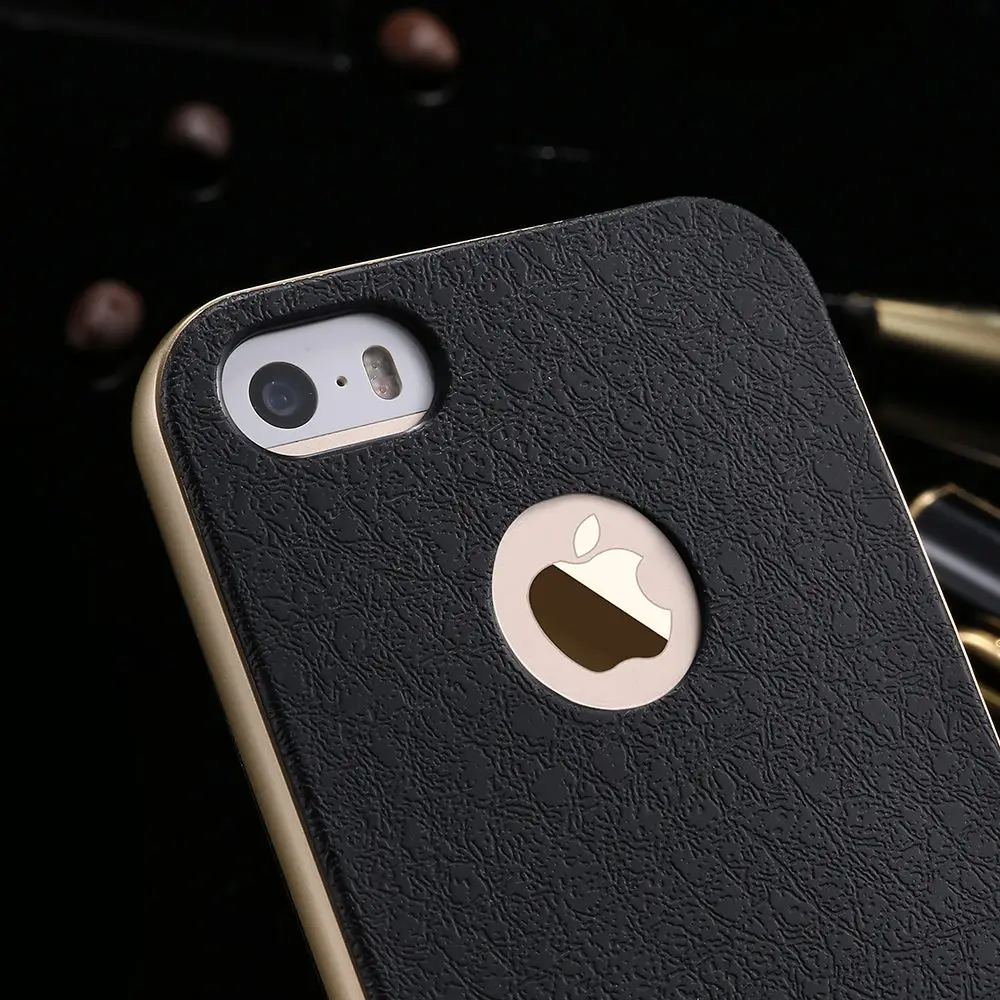 Стильный деловой кожаный чехол KISSCASE для iPhone 6 6S 5 5S SE ультратонкая задняя крышка Plus