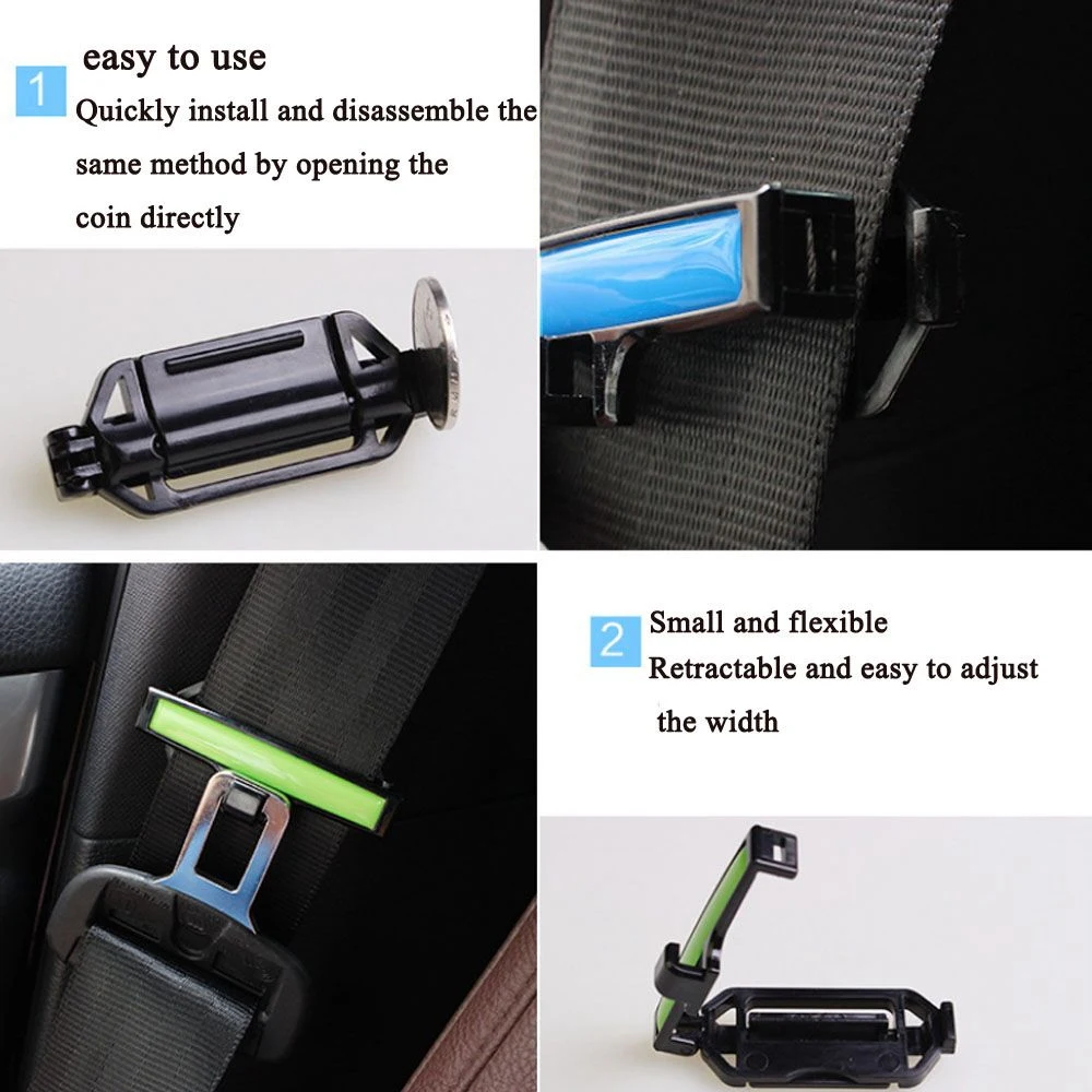 2 шт. зажимы для ремня безопасности автомобиля пряжка автомобильный Стайлинг