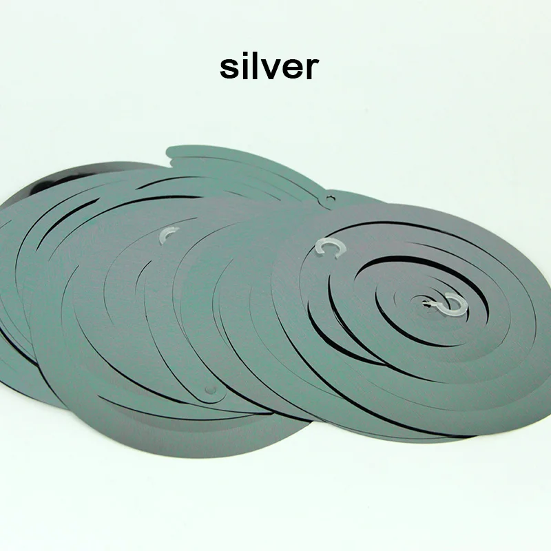 silver 14 шт./упак. Потолочный подвесной вихревое украшение металлический Фольга Висячие завитками для Юбилей на день рождения Свадебный душ вечерние поставки - Цвет: silver