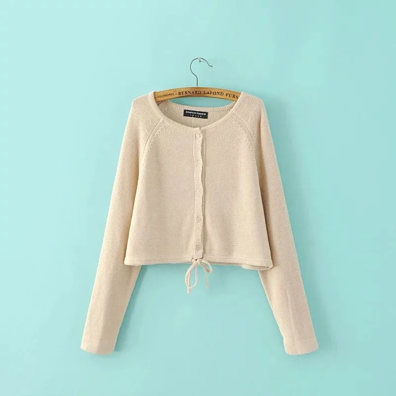 Женский осенний кардиган с длинным рукавом |