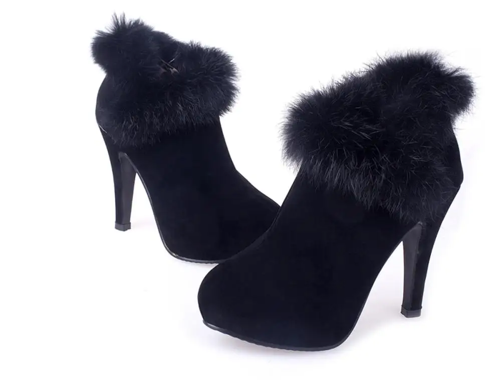 Кожаные сапоги Новая женская европейская мода зимой в 2014 году Водонепроницаемые