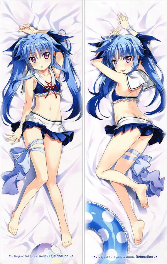 Волшебная девочка Lyrical Nanoha ViVid Strike! Наволочка для подушки Dakimakura einhart stratos & Vivio