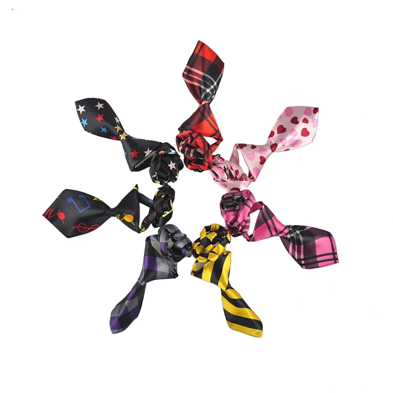 10 шт./лот регулируемый галстук для питомца собаки кошки красивый милый полосатый