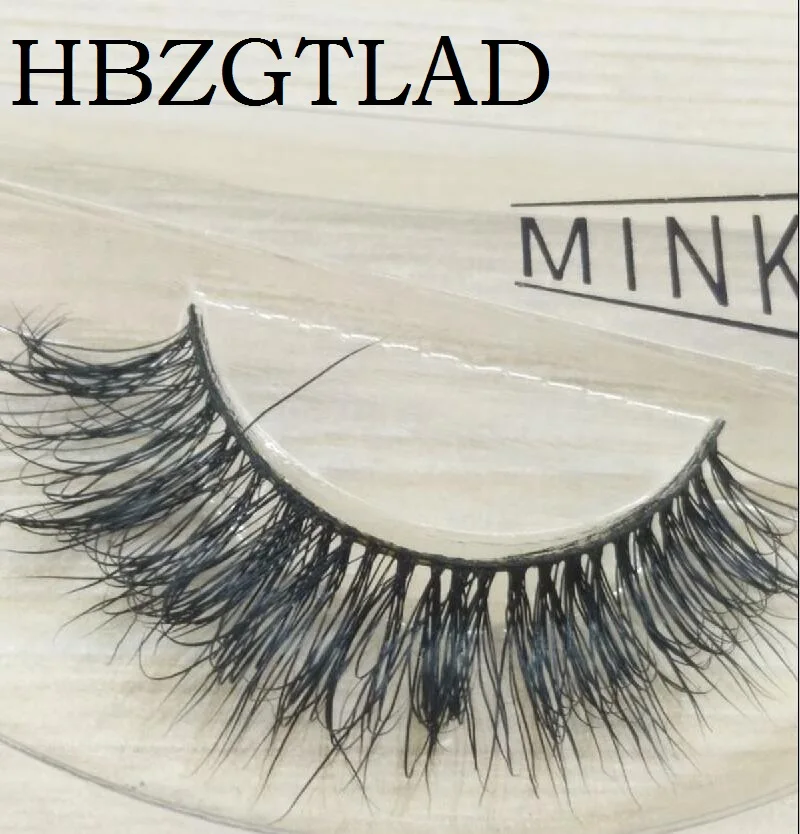 HBZGTLAD 3D Ручная работа норковые натуральные накладные ресницы 1 пара Накладные