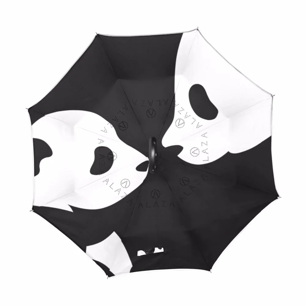 Зонт двухслойный автомобильный с защитой от ветра и дождя|reverse umbrella|umbrella doublepanda